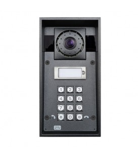 2N® IP Force 1 botão com câmera HD e teclado 9151101CHKW