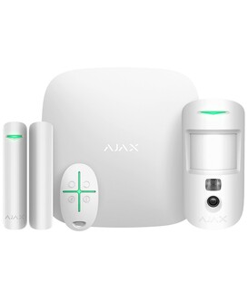 AJAX StarterKit Cam Plus (Hub 2 Plus + MotionCam + Contato Magnético + Remoto)