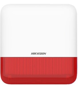 Hikvision DS-PS1-E-WE – AX PRO Sirène extérieure sans fil (rouge)