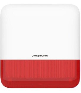 Hikvision DS-PS1-E-WE – AX PRO Sirena inalámbrica de exterior (rojo)
