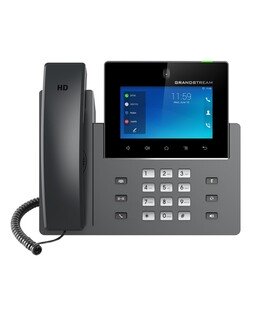 Grandstream GXV 3350 Téléphone IP multimédia avec écran LCD couleur numérique 5", Android, Wifi, PoE
