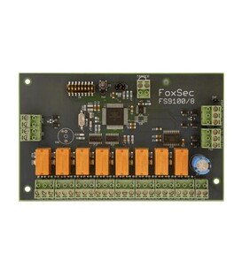 FS9100/8.8 PCB - Submódulo de salidas (8 salidas de relé programables), Solamente PCB