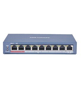 Hikvision DS-3E0109P-E(C) – Comutador POE não gerenciado Fast Ethernet de 8 portas