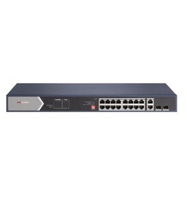 Hikvision DS-3E0520HP-E – 16 Port Fast Ethernet Unmanaged POE Switch