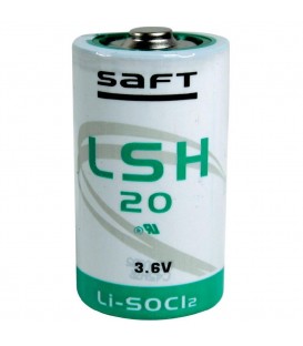 Saft LSH20 – Bateria de lítio, 3,6V (LR20, D)