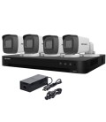 Kit de surveillance Hikvision – 4 caméras tubulaires 5mpx/3,6 mm + enregistreur