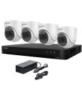 Kit de surveillance Hikvision – 4 caméras dôme 2mpx/2,8 mm + enregistreur