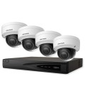 Hikvision IP surveillance kit WDR – 4 network dome camera 2mpx/2.8 mm + NVR