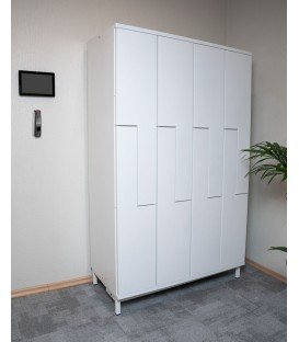 Solution of Smart lockers 4 modules with 2 Z-shaped doors