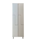 Smart lockers 2 modules with 2 Z-shaped doors