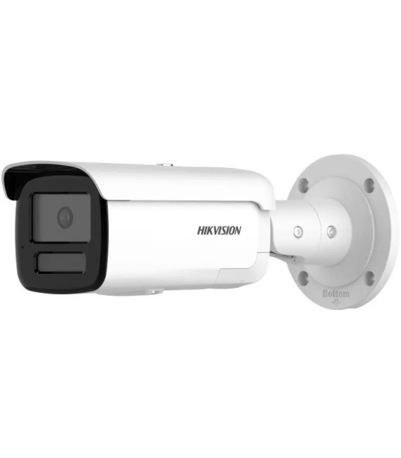 Hikvision DS-2CD2T86G2-ISU/S -  Cámara IP Bullet 4K con luz estroboscópica y alarma audible AcuSense  de 2.8mm