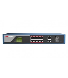 Hikvision DS-3E1310P-E – Commutateur PoE administrable à 8 ports
